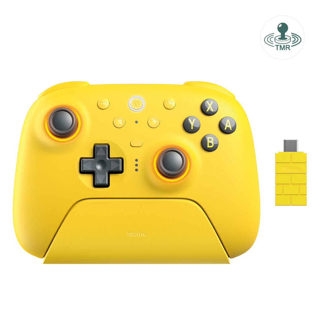 8BitDo Ultimate2 Bluetooth Controller-Yellow