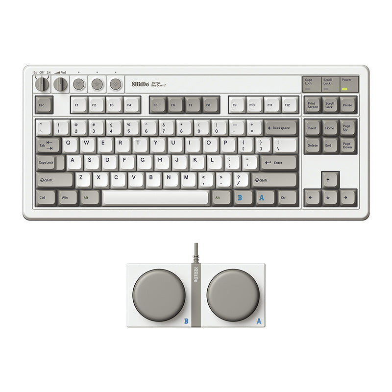 8BitDo Retro 87 Mechanical Keyboard (Clear Blue-Shipping in mid-August)