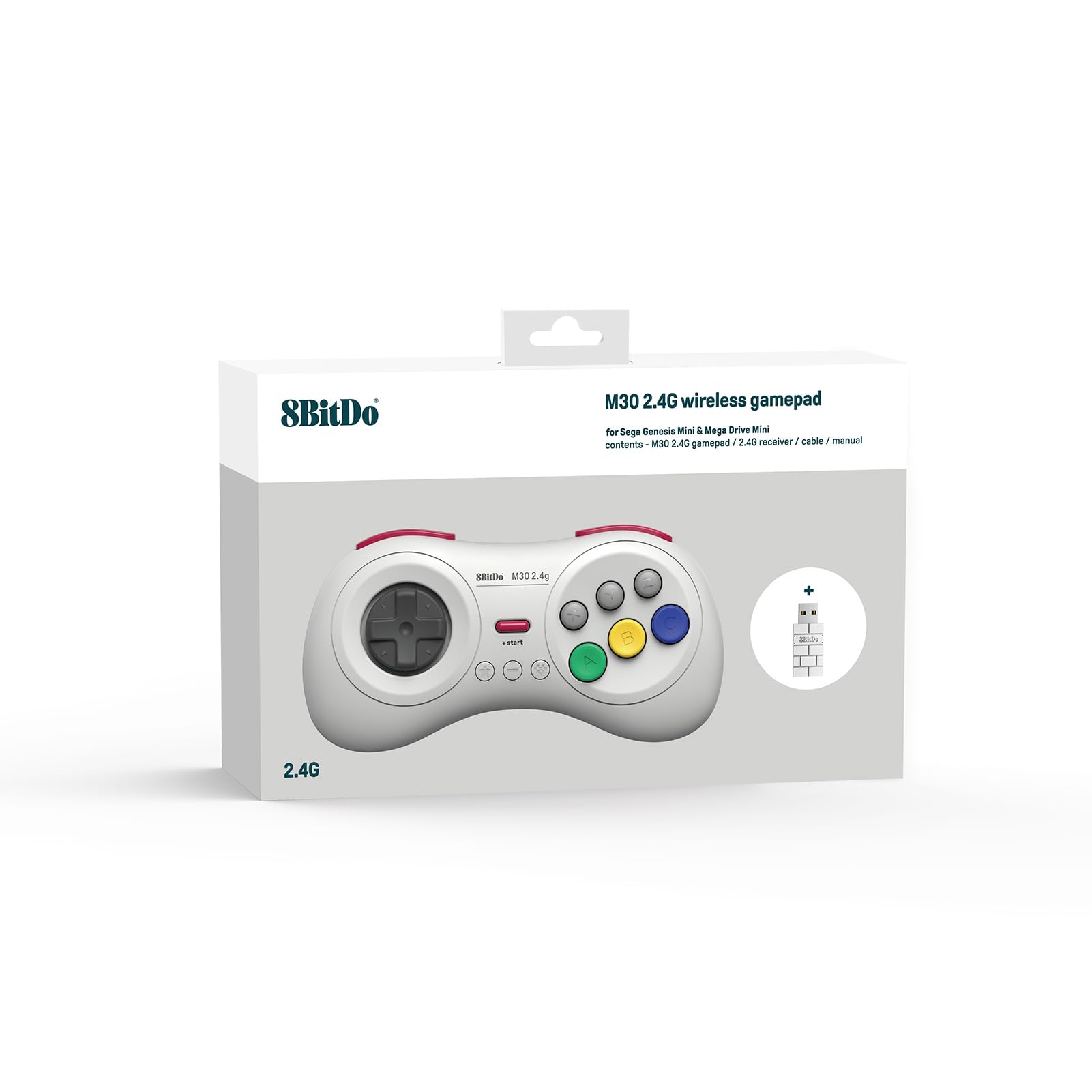 8BitDo M30 2.4G Controller for Sega Genesis Mini & Mega Drive Mini
