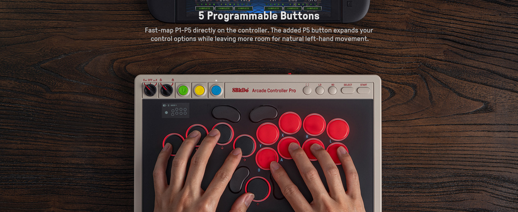 8BitDo All Button Arcade Controller Pro Detail