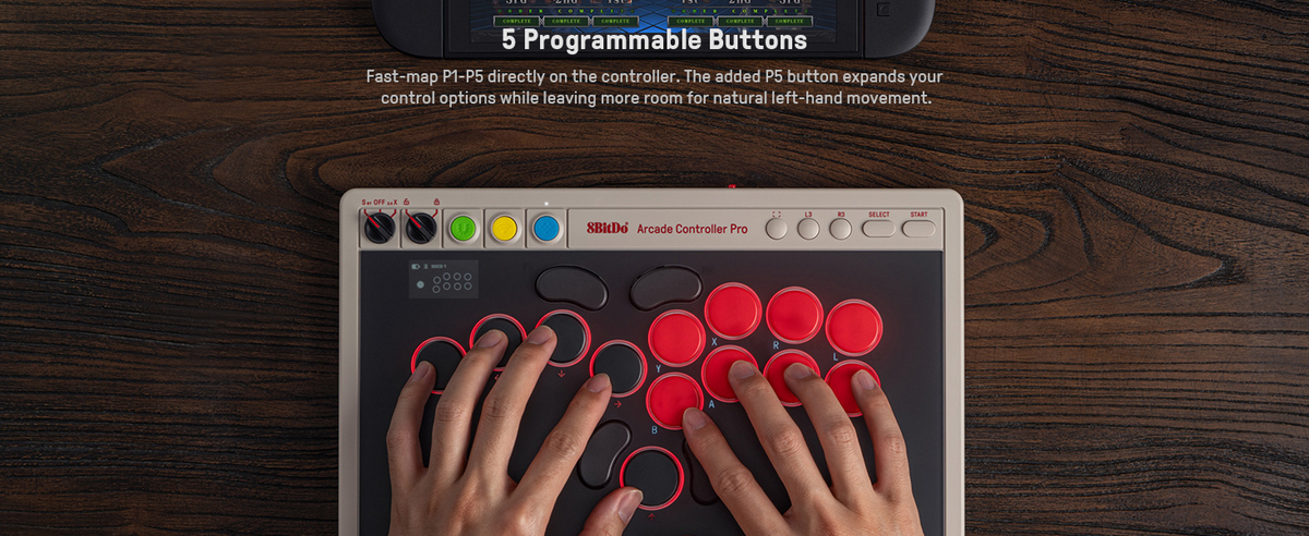 8BitDo All Button Arcade Controller Pro Detail
