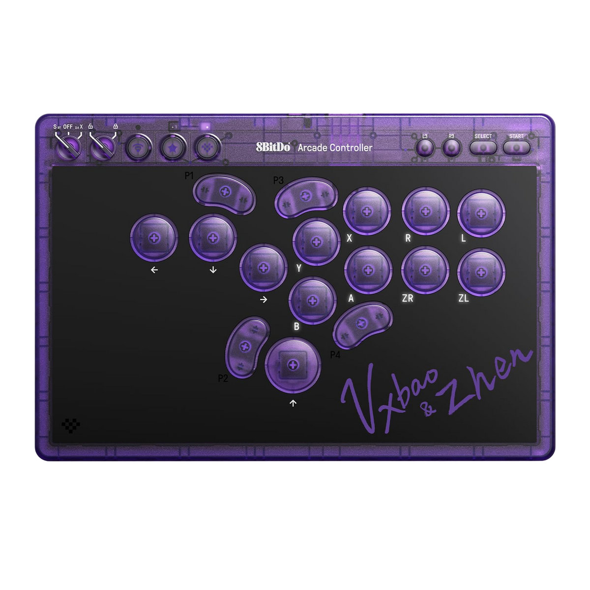 8BitDo All-Button Arcade Controller Signature Edition Front