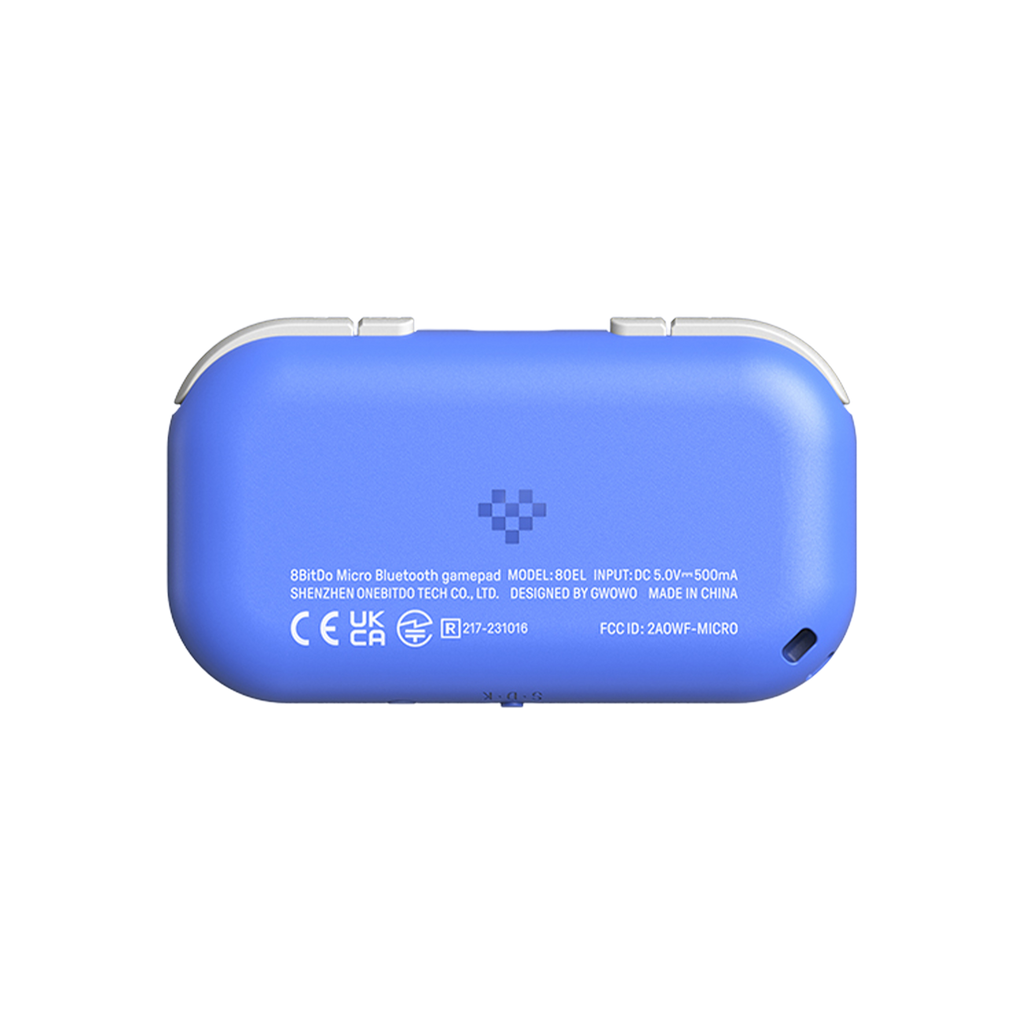 8BitDo Mircro Bluetooth Gamepad Blue Back