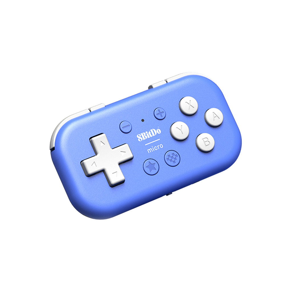 8BitDo Mircro Bluetooth Gamepad Blue Front Strabismus