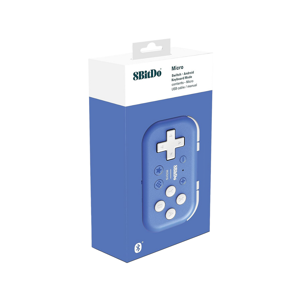8BitDo Mircro Bluetooth Gamepad Blue  Pack