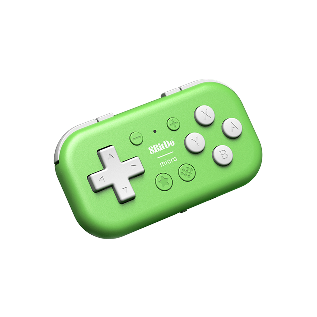 8BitDo Mircro Bluetooth Gamepad Green Front Strabismus