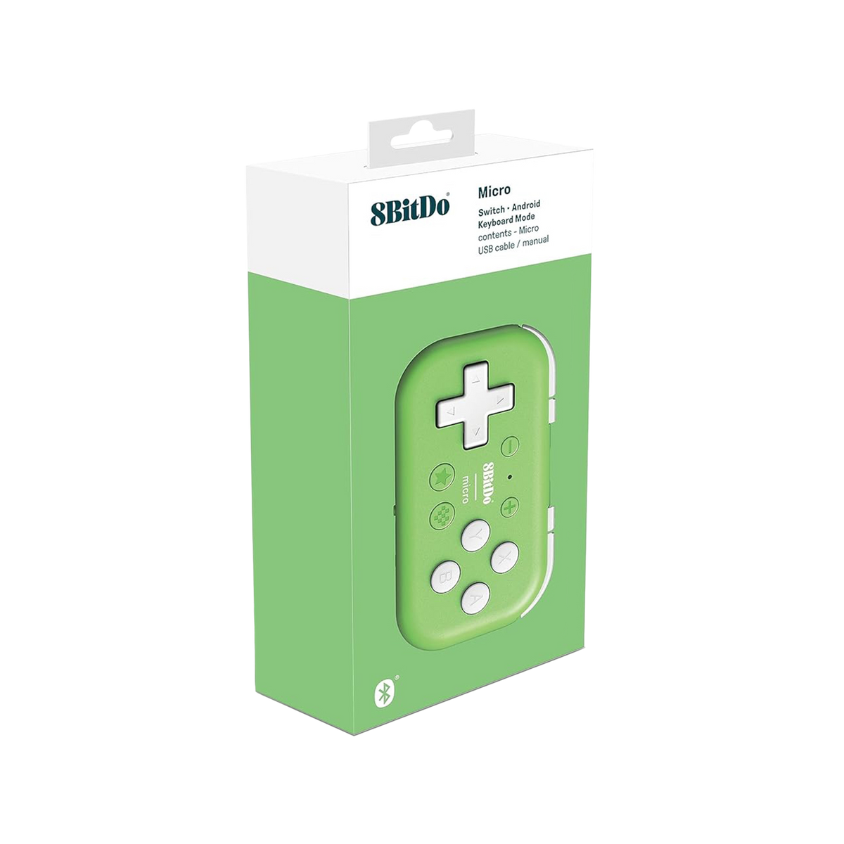 8BitDo Mircro Bluetooth Gamepad Green  Pack