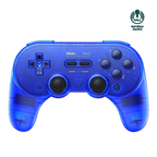 8BitDo Pro2 Bluetooth Controller Transparent Blue Front