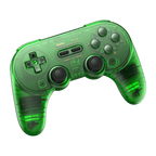 8BitDo Pro2 Bluetooth Controller Transparent Green Front Strabismus