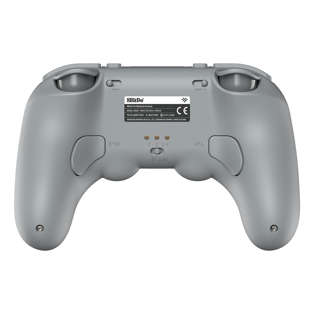 8BitDo Pro3 Blutooth Gray Controller Back