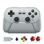 8BitDo Pro3 Blutooth Gray Controller with Charging Dock and Accessories