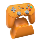 8BitDo Pro3 Blutooth Orange Controller and Charging Dock