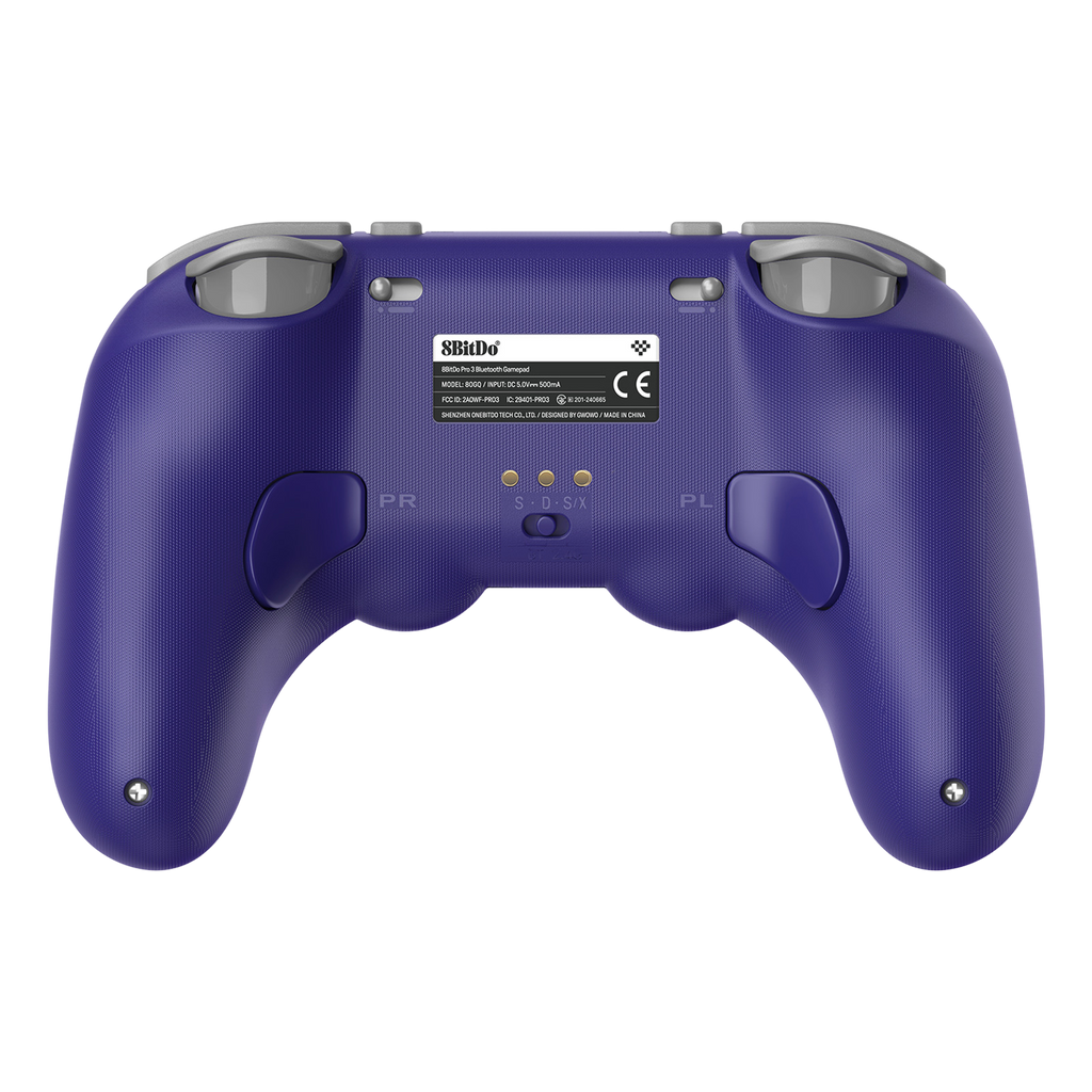 8BitDo Pro3 Blutooth Purple Controller Back