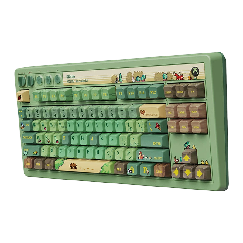 8BitDo Retro 87 Mechanical Keyboard Right Angle Side