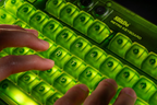 8BitDo Retro 87 Mechanical Keyboard Xbox Dark Green Detail