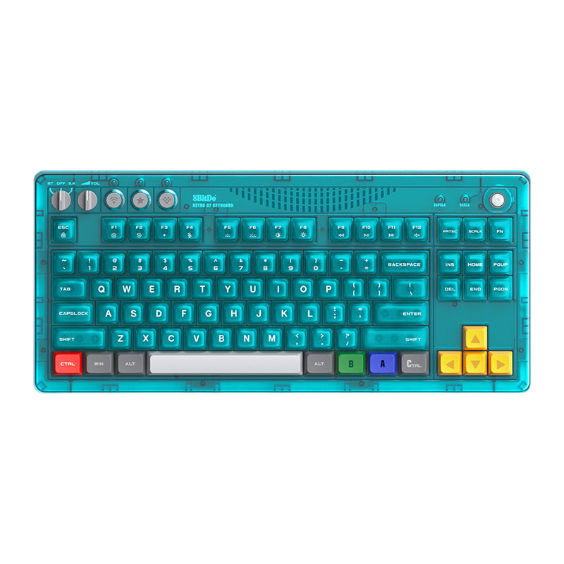 8BitDo Retro 87 Mechanical Keyboard (Clear Blue-Shipping in mid-August)