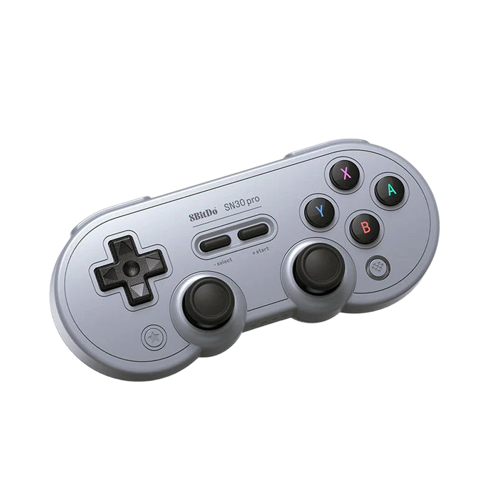 8BitDo Sn30 Pro Bluetooth Gamepad Gray Front Strabismus