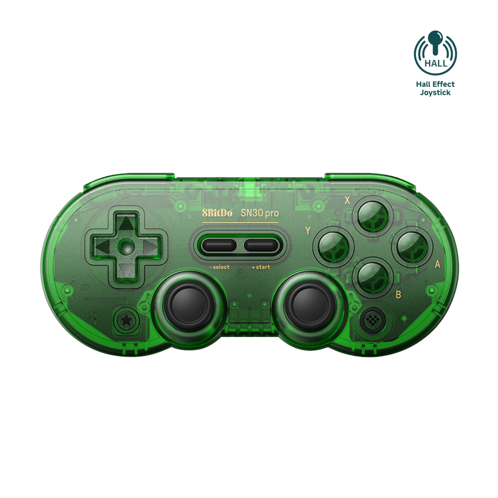 8BitDo Sn30 Pro Bluetooth Gamepad Jade Green Front