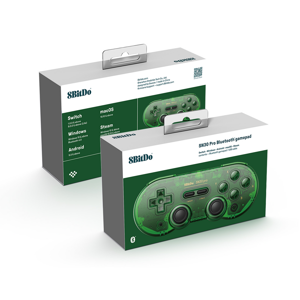 8BitDo Sn30 Pro Bluetooth Gamepad Jade Green Pack