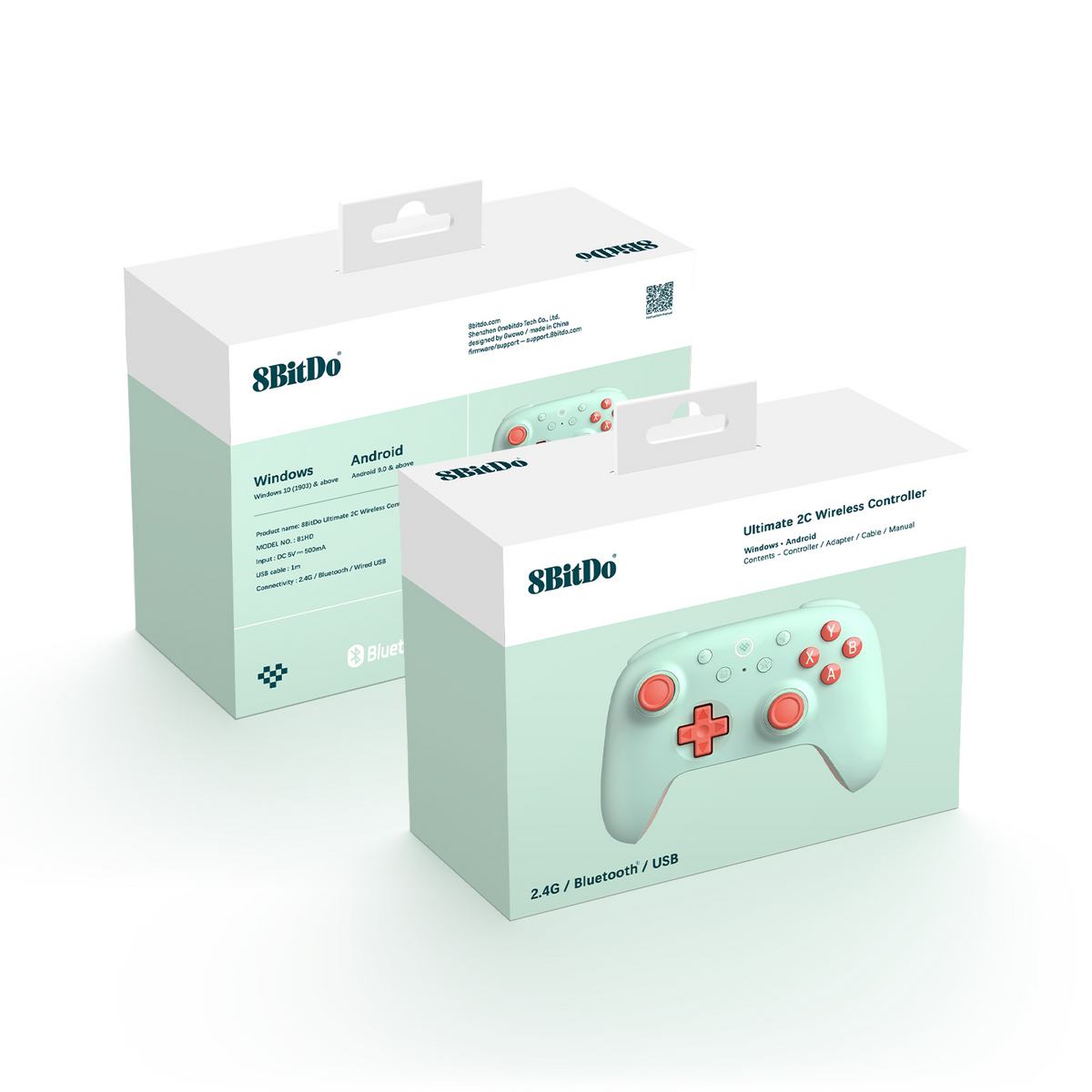 8BitDo Ultimate 2C Wireless Controller Mint Green Pack