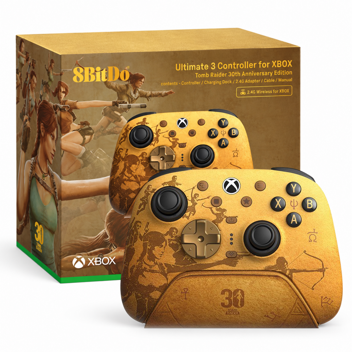 8BitDo Ultimate 3 Controller for Xbox Tomb Raider 30th Pack