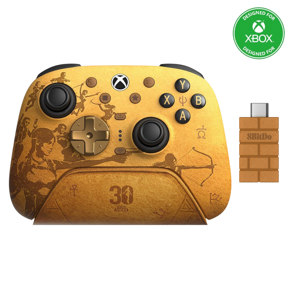 8BitDo Ultimate 3 Controller with Adapter for Xbox Tomb Raider 30th Front