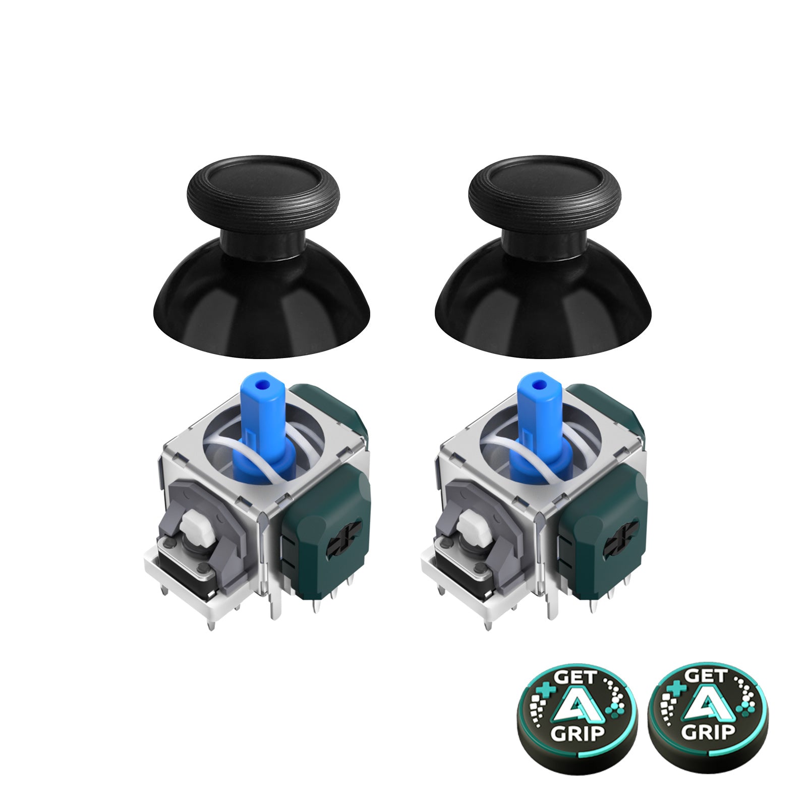AKNES HallPi V6 TMR Joystick Replacement for DS5/DS4/Switch Pro/Xbox Series - 1 Pair (AK205)