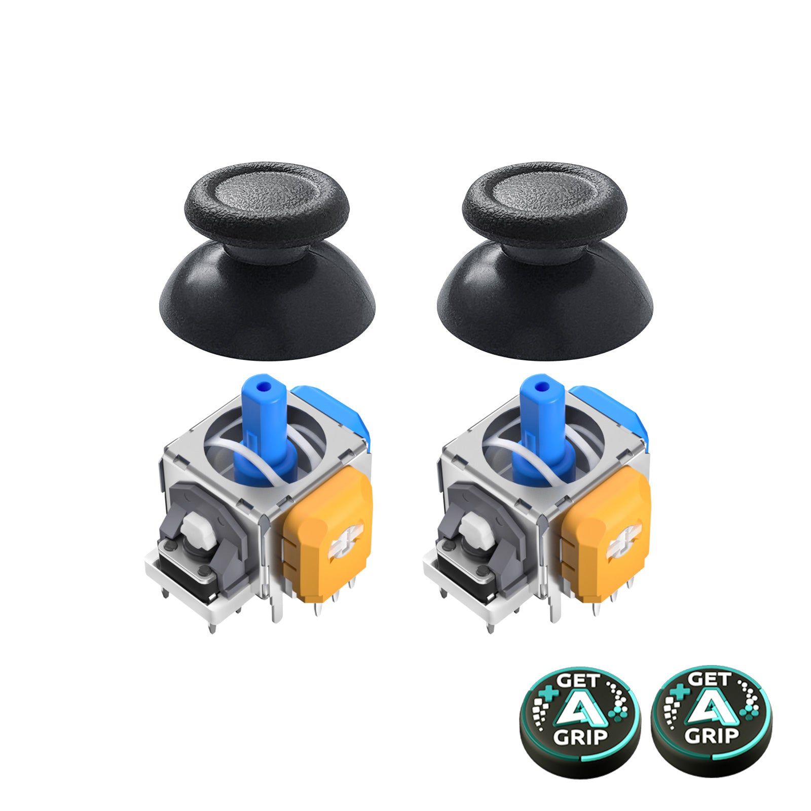 AKNES HallPi V6 TMR Joystick Replacement for DS5/DS4/Switch Pro/Xbox Series - 1 Pair (AK205)