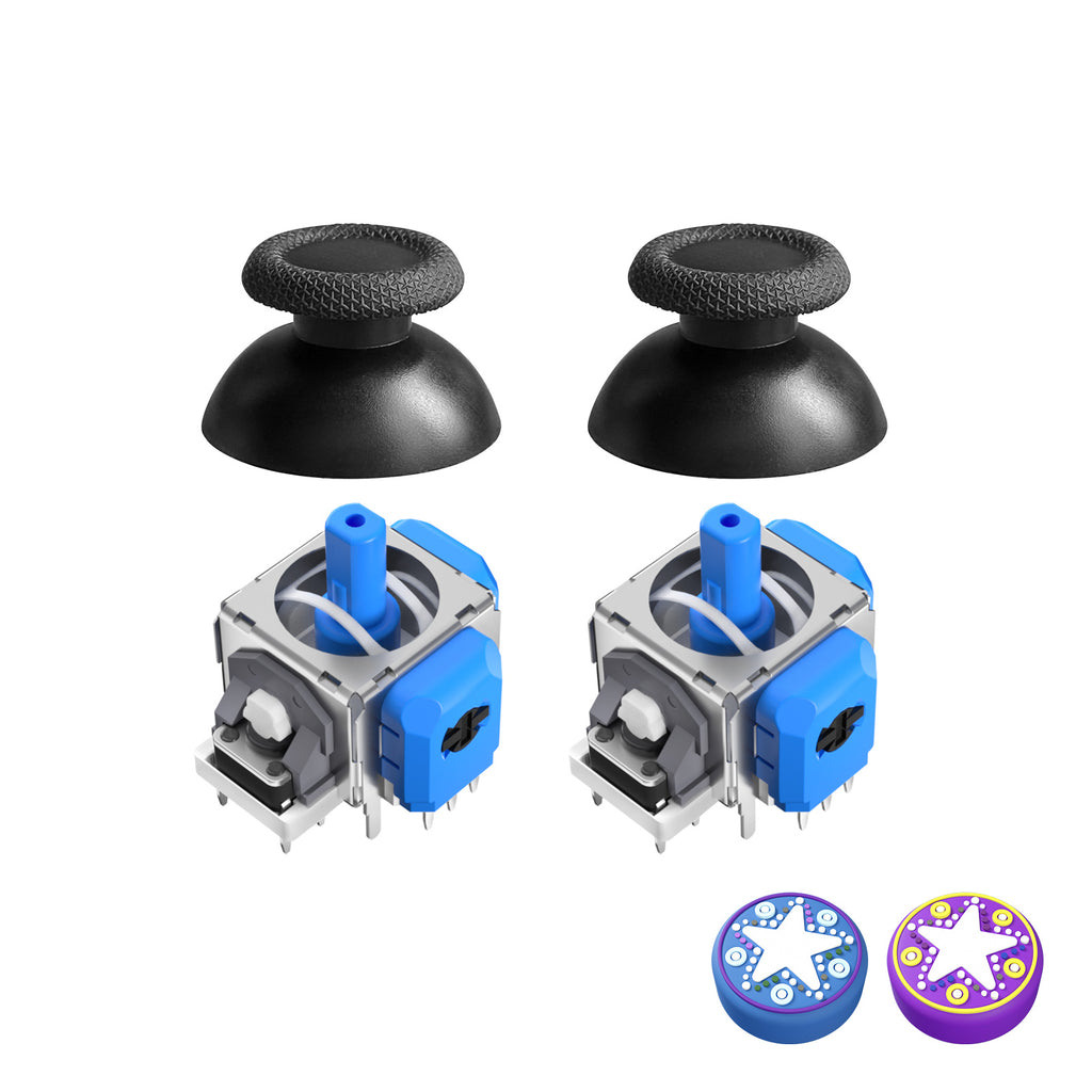 AKNES HallPi V6 TMR Joystick Replacement for DS5/DS4/Switch Pro/Xbox Series - 1 Pair (AK205)