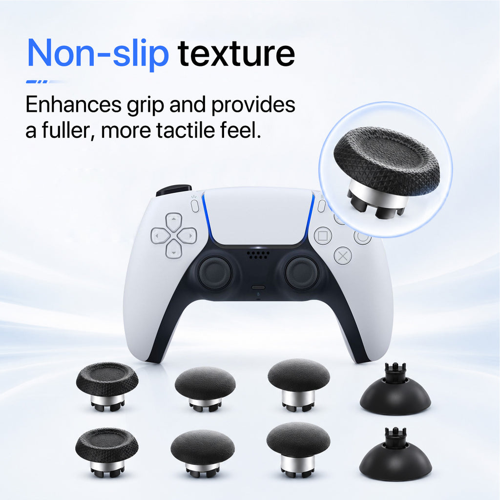 AKNES HallPi V6 TMR Joysticks with Cap Set for PS5/PS5 Edge/ PS4  - 2 Sticks + 8 Caps (AK205Pro)
