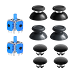 AKNES HallPi V6 TMR Joysticks with Cap Set for PS5/PS5 Edge/ PS4  - 2 Sticks + 8 Caps (AK205Pro)