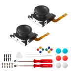 GuliKit TMR Joystick for Switch LCD, Switch OLED/Lite JoyCon with Tools (NS40T) - 1 Pair