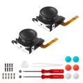 GuliKit TMR Joystick for Switch LCD, Switch OLED/Lite JoyCon with Tools (NS40T) - 1 Pair