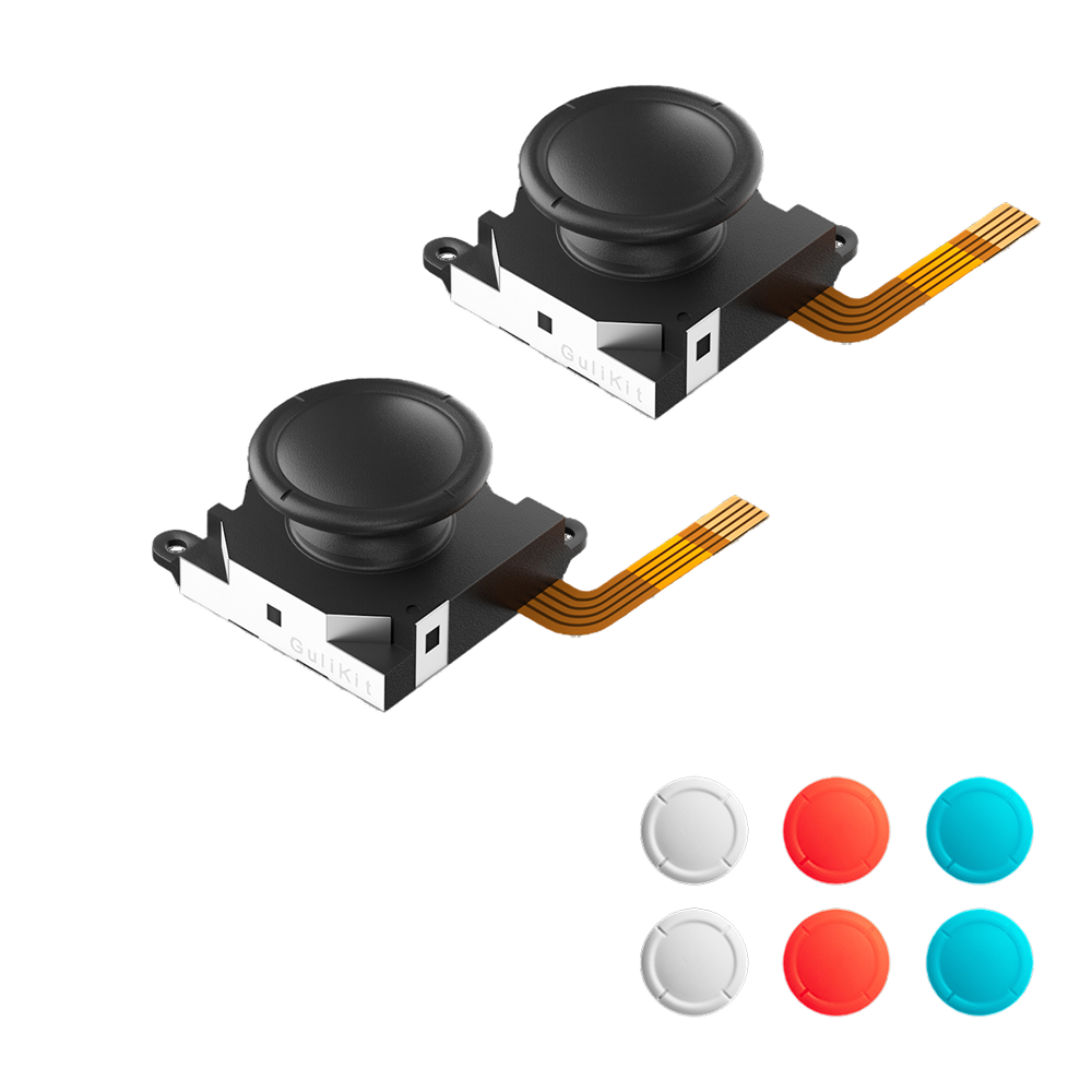 GuliKit TMR Joystick for Switch LCD, Switch OLED/Lite JoyCon with Tools (NS40T) - 1 Pair