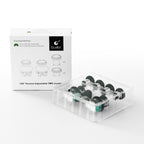 GuliKit 720° Adjustable Tension TMR Magnetic Joystick Replacement Kit with 3 Pairs Thumbstick Caps - 1 Pair(NS55)