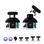 GuliKit 720° Adjustable Tension TMR Magnetic Joystick Replacement Kit with 3 Pairs Thumbstick Caps - 1 Pair(NS55)