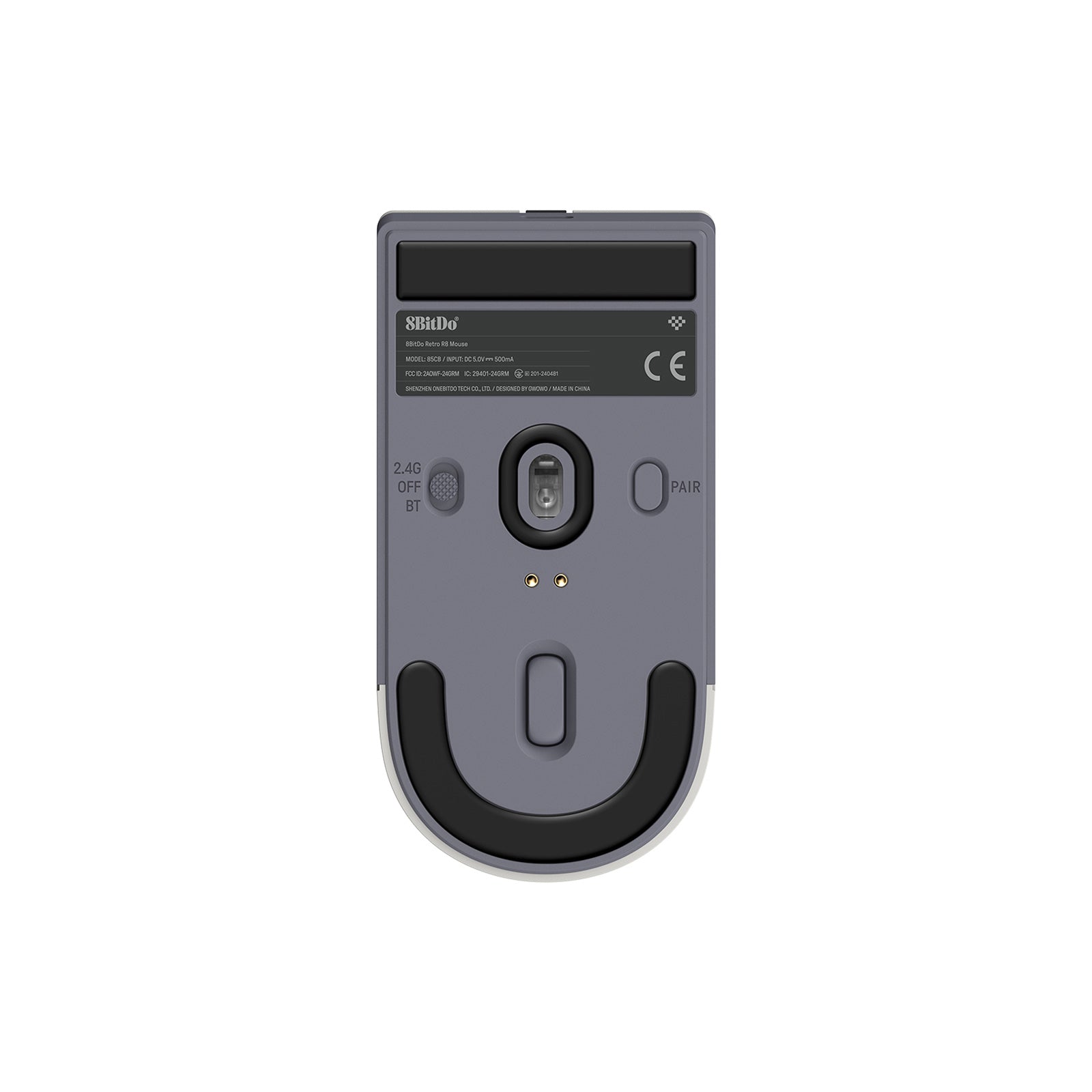 8BitDo Retro R8 Mouse with Charging Dock