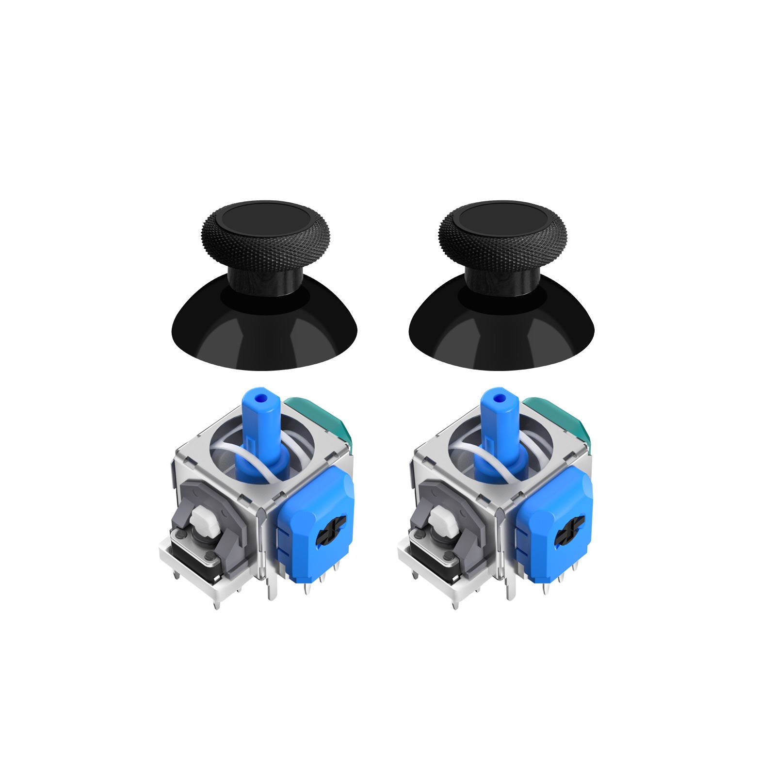 AKNES HallPi V6 TMR Joystick Replacement for DS5/DS4/Switch Pro/Xbox Series - 1 Pair (AK205)