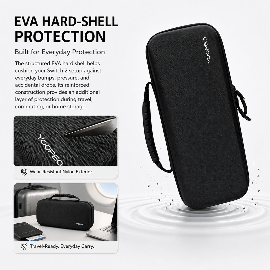 YOOPEO Carrying Case for Nintendo Switch 2 Joy-Con 2, MOBAPAD M12 Series and NYXI Hyperion 3