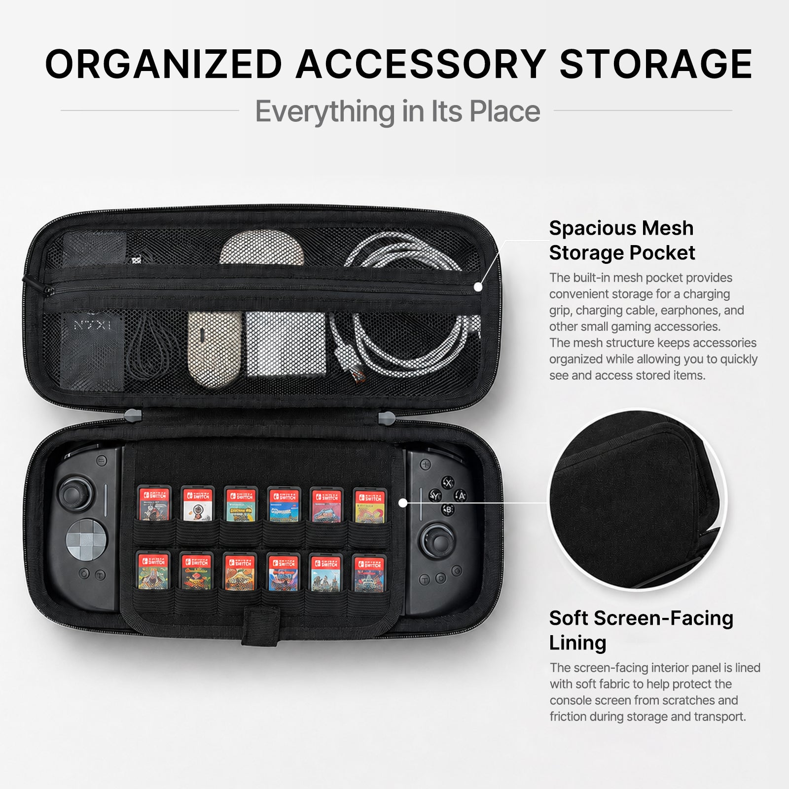 YOOPEO Carrying Case for Nintendo Switch 2 Joy-Con 2, MOBAPAD M12 Series and NYXI Hyperion 3