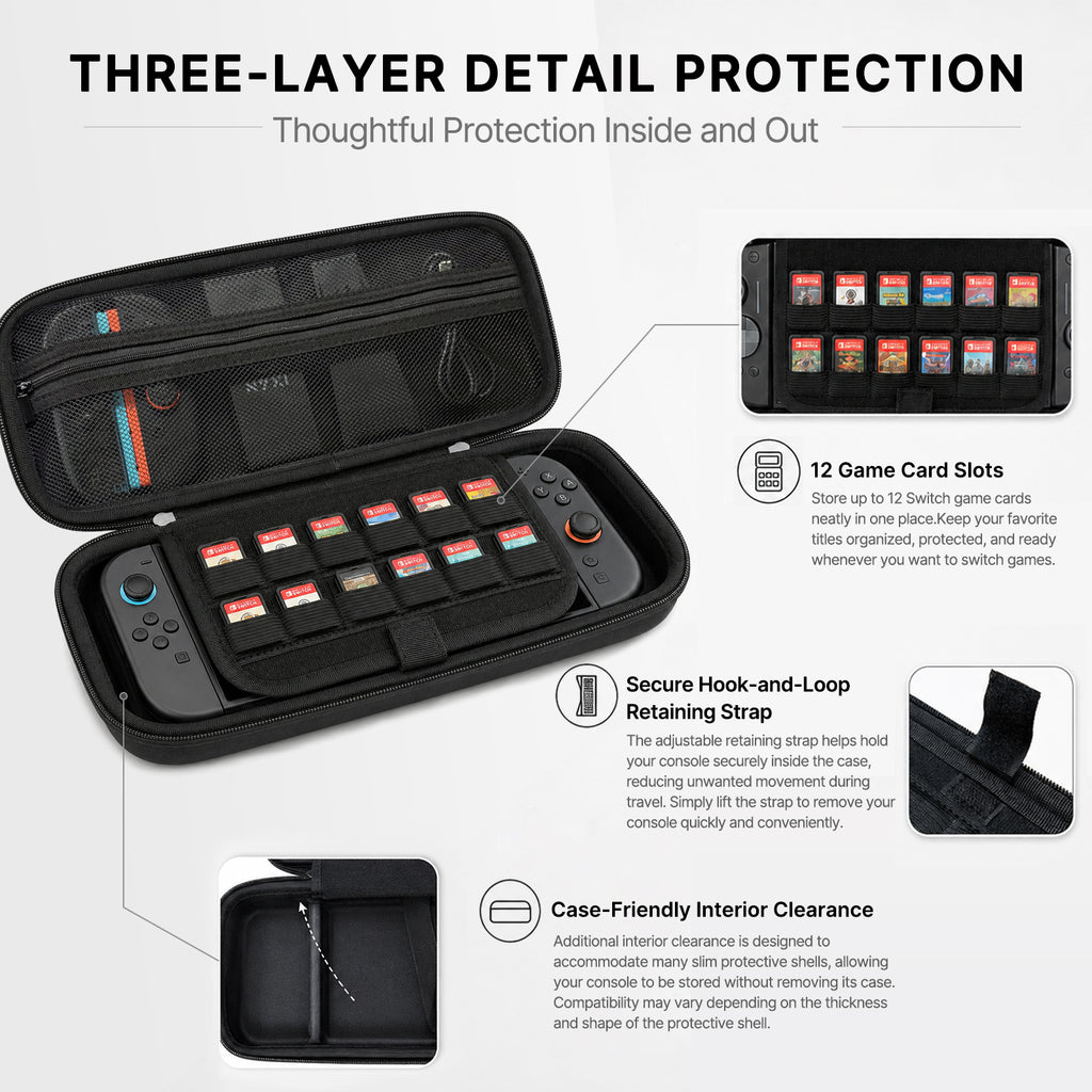 YOOPEO Carrying Case for Nintendo Switch 2 Joy-Con 2, MOBAPAD M12 Series and NYXI Hyperion 3