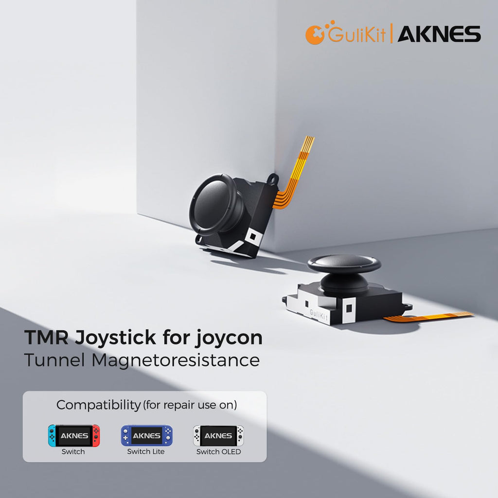GuliKit TMR Joystick for Switch LCD, Switch OLED/Lite JoyCon with Tools (NS40T) - 1 Pair