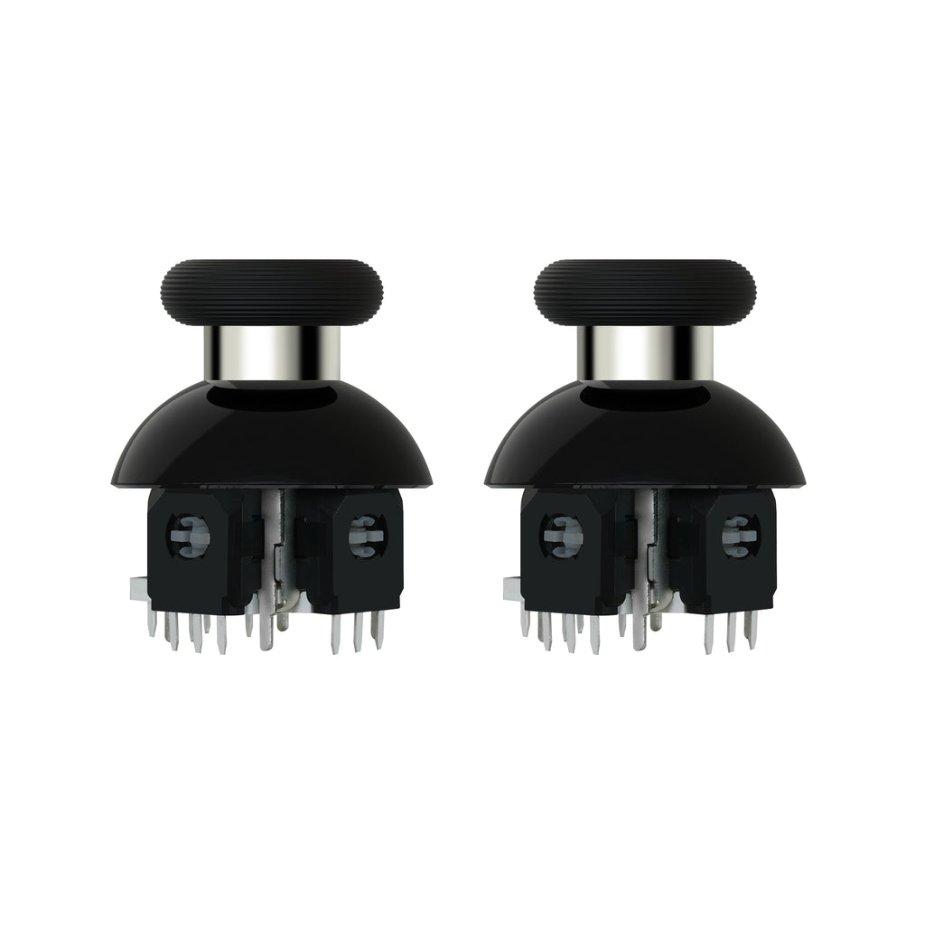 GuliKit 720° Adjustable Tension TMR Magnetic Joystick Replacement Kit with 3 Pairs Thumbstick Caps - 1 Pair(NS55)