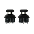 GuliKit 720° Adjustable Tension TMR Magnetic Joystick Replacement Kit with 3 Pairs Thumbstick Caps - 1 Pair(NS55)