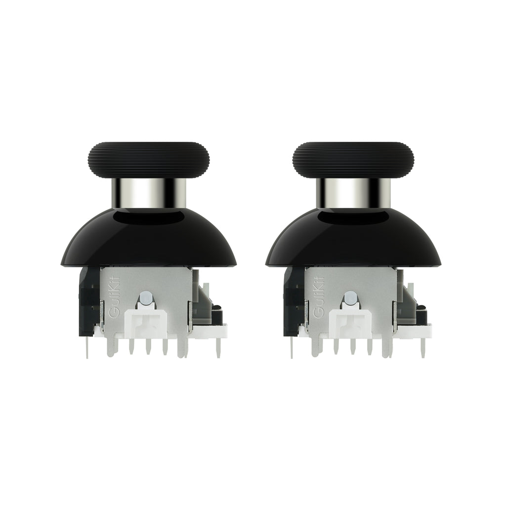 GuliKit 720° Adjustable Tension TMR Magnetic Joystick Replacement Kit with 3 Pairs Thumbstick Caps - 1 Pair(NS55)