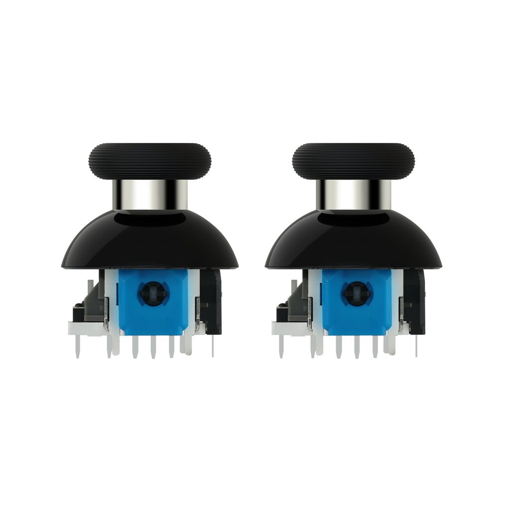 GuliKit 720° Adjustable Tension TMR Magnetic Joystick Replacement Kit with 3 Pairs Thumbstick Caps - 1 Pair(NS55)