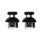 GuliKit 720° Adjustable Tension TMR Magnetic Joystick Replacement Kit with 3 Pairs Thumbstick Caps - 1 Pair(NS55)