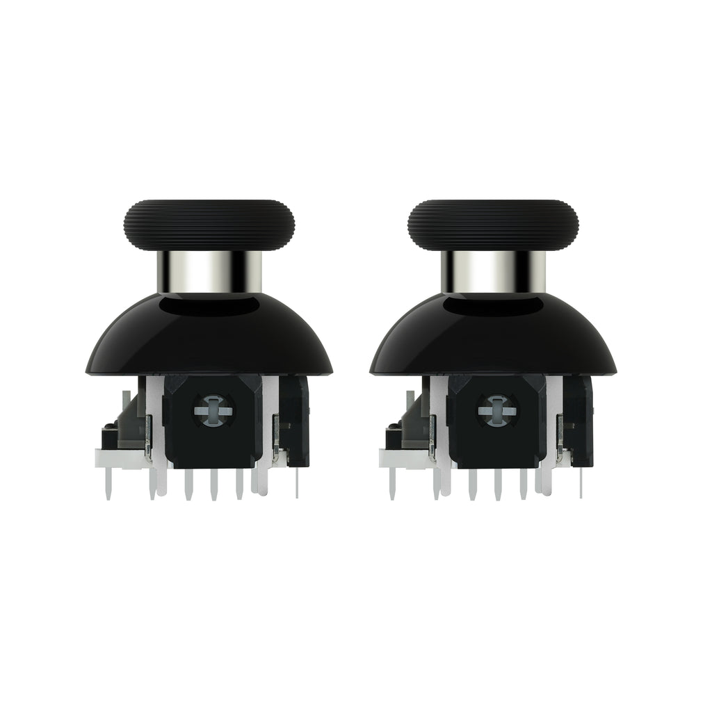 GuliKit 720° Adjustable Tension TMR Magnetic Joystick Replacement Kit with 3 Pairs Thumbstick Caps - 1 Pair(NS55)