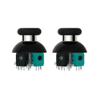 GuliKit 720° Adjustable Tension TMR Magnetic Joystick Replacement Kit with 3 Pairs Thumbstick Caps - 1 Pair(NS55)