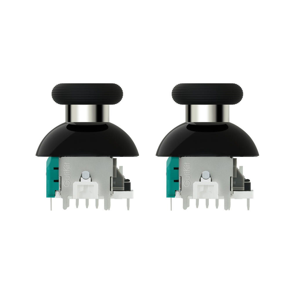 GuliKit 720° Adjustable Tension TMR Magnetic Joystick Replacement Kit with 3 Pairs Thumbstick Caps - 1 Pair(NS55)